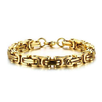 "Byzantine" Gouden Armband (8mm)-AmerikaansGoud