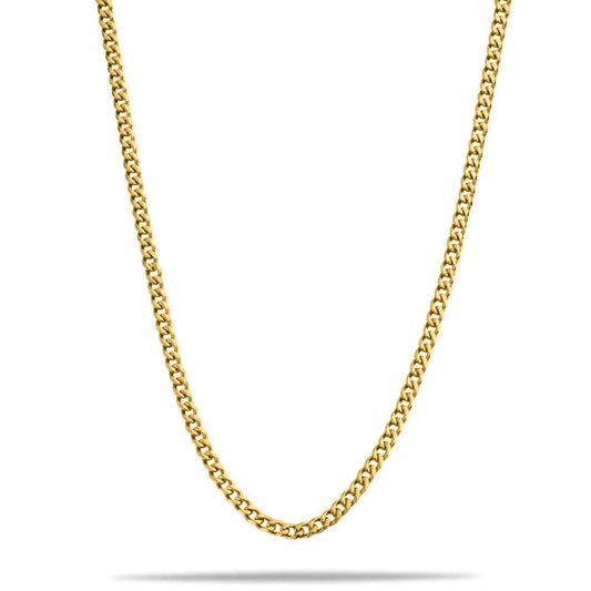 "Cuban" Gouden Ketting (4mm)-AmerikaansGoud