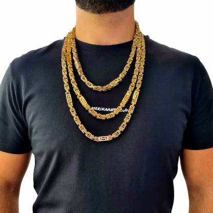 "El Chapo" Goudkleurige Ketting (8mm)