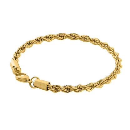 "Rope" Gouden Armband (5mm)-AmerikaansGoud