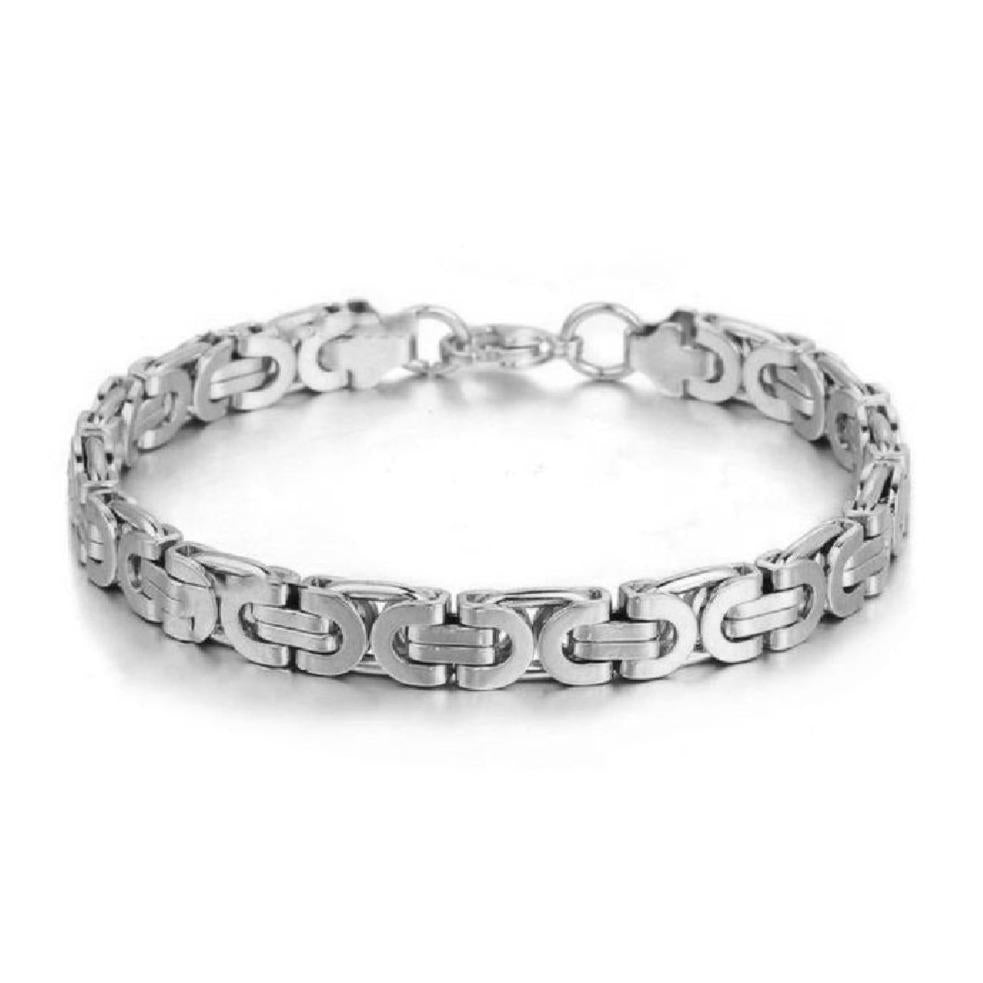 "Scylla" Zilveren Armband (8mm)-AmerikaansGoud