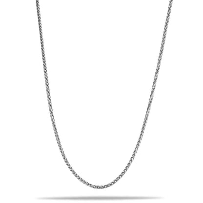 "Wheat" Zilveren Ketting (3mm)-AmerikaansGoud