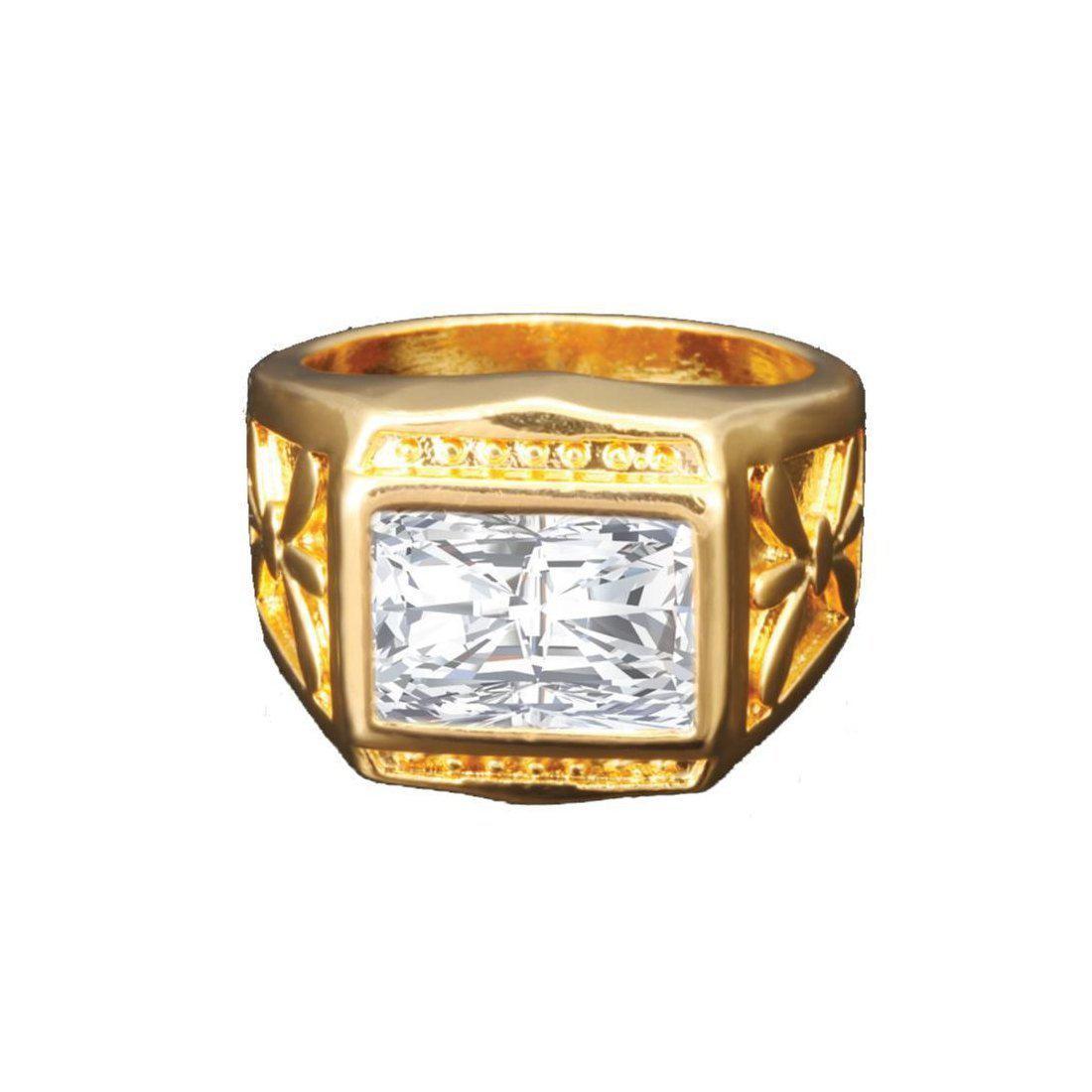 "White Stone" Gouden Ring-AmerikaansGoud